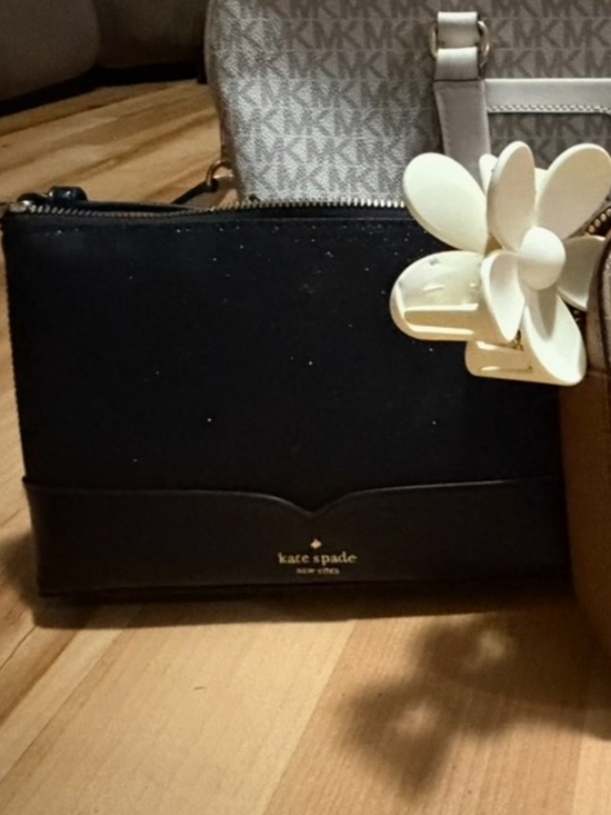 kate spade Handbags - kate spade Black Crossbody with Gold Logo Accent